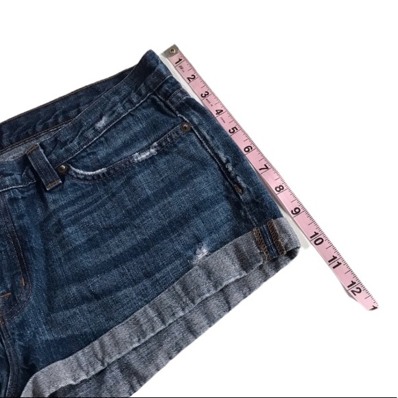 J Brand Mako Distressed Cuffed Denim Shorts Sz 31 - Picture 9 of 15